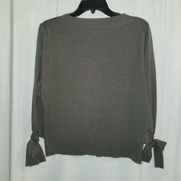 Larry Levine Gray Cardigan Size L - Picture 2 of 5